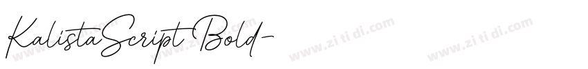 KalistaScript Bold字体转换 KalistaScript Bold字体转换